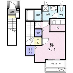 コンフォール白鳥の物件間取画像